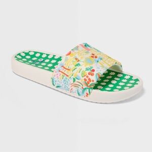 NWT Roller Rabbit x Target Adult Vacation Slide Sandals Size 5/6